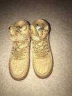 Nike Air Force 1 High Sz 7.5 For Her Wheat Suede