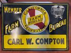 Vintage California Farm Bureau Membership Sign