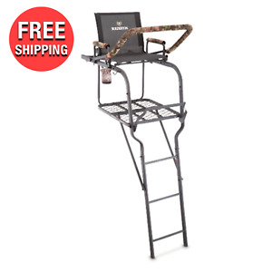 22' Feet Tall  Steel Tree Stand Hunting Sports Deer Ladder w/ Safety Grip System