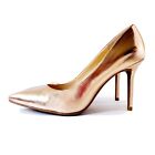 Katy Perry The Sissy High Heel Pumps Metallic Gold Shoes Herls Womens Size 7