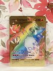 Charizard Vmax Rainbow Gold Metal Pokémon Card Fan Art/Collectible/Gift