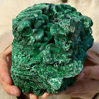 5.4LB Natural glossy Malachite coarse cat's eye cluster rough mineral sample