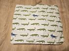Pottery Barn Kids Alligator Lizard  Cotton Crib Toddler Bed Sheet Fitted