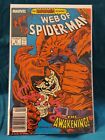 Web Of Spiderman 47 Fn Condition Newsstand Edition 1st Series