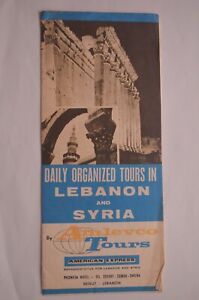 Vintage Lebanon & Syria Travel Brochure By Amlevco Tours.