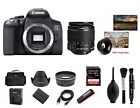MINT Canon Rebel T8i DSLR Camera 24.2MP EF-S 18-55mm IS (2 LENSES) With 64GB