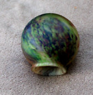 antique glass padding ball signed French glass