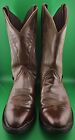 Justin Jb1100 Dark Brown Leather Boots Size 10.5 D