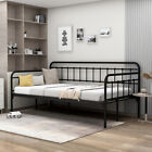 Metal Daybed Frame with Storage No Box Spring Needed Sofa Bed for Living Room