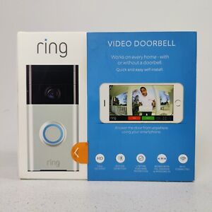 Ring Video Doorbell (1st Gen) 720p WiFi Motion Security Camera Silver