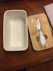 Large butter dish with lid And Knife