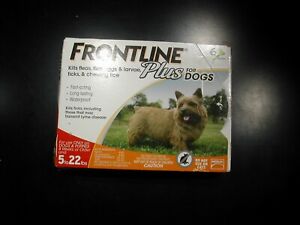 Frontline Plus for Dogs 5 - 22 lbs (6 pk) 100% Genuine !!!