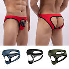 Men Sexy Lingerie Jockstrap Open Front Briefs Underwear Backless Thong G-string✔