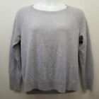 Apt 9 L Pullover Gray Sweater Cashmere Knit Lightweight