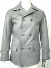 Men's Outerwear Double-Breasted Designer Lambskin 100% Leather Trench Coat RX411