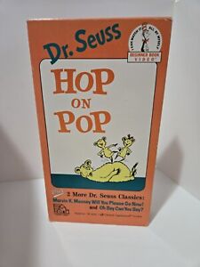 Dr Seuss - Hop On Pop/Oh Say Can You Say (VHS, 1992)