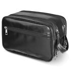 Men Toiletry Bag Waterproof PU Leather Portable Organizer Travel Shave Case