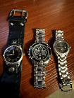 Watches (Lot of 3) Fossil Blue -  U.S. Polo ASSN - Merona Mens Watches