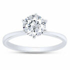0.5-4ct Real Moissanite Engagement Promise Ring Passes Diamond Tester 925 Silver