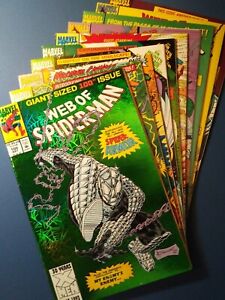 WEB of SPIDER-MAN 10 iss. lot #'s 99,100,102,105,106,107,109,113,114,115 1993-94