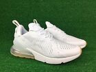 Nike Air Max 270 White Gum Running Shoes DC1702-100 Men's Size 8.5 NO LID NEW