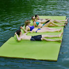 Costway 3-Layer Floating Water Pad 12' x 6' Floating Oasis Foam Mat Green