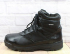 Original Swat Men's Black Leather Waterproof Work Safety Boots Size 12 Wide
