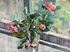 painting art vintage still life old chegodar roses Impressionism collectible