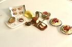 Doll House, Miniature Homemade Food ￼ , Bread , spaghetti, Pretzels, ￼ETC..1/12