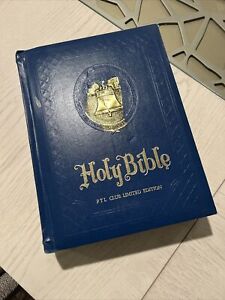 Holy Bible: PTL Club Limited Edition (King James Version) 1976  Blue Hard Back