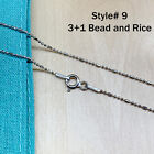 Real SILVER Unique Jewelry SOLID 925 Sterling Silver Chain Necklace Made Italy