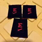 New ListingU.S. NAVY BATTLE EFFICIENCY E AWARD BLACK/RED RATE INSIGNIA MILITARY PATCHES (3)