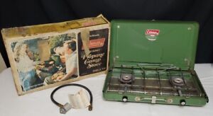 Nice Vintage Coleman Propane Camp Stove 5400 A 708 W/ Box Made In USA