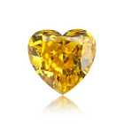 0.25 Carat Loose Orange Natural Diamond Heart Shape I1 Clarity GIA Certified