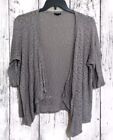 Womens Torrid Open Gray Cardigan Sweater Long Sleeve Plus Size 2 2X