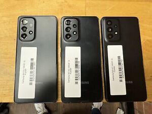 Lot Of 3X Samsung Galaxy A53 5G SM-A536U1/DS - 128GB - Awesome Black (Unlocked)