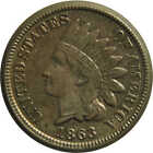 1863 Indian Head Cent AU About Uncirculated Copper-Nickel SKU:CPC7146