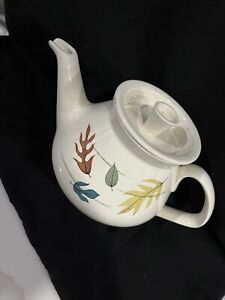 New ListingVintage Franciscan AUTUMN LEAVES Coffee Pot Tea Ceramic Pottery With Lid MCM
