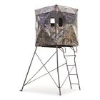 Outdoor Hunting Tree Stand Tripod Tower Blind Cover Ladder Deer Big Game Field
