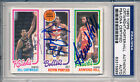 1980-81 Topps BILL CARTWRIGHT RC KEVIN PORTER ARMOND HILL Triple Signed PSA/DNA