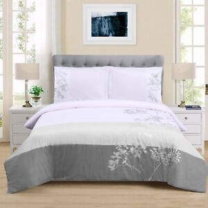 200 Thread Count Floral Ultra Soft Modern Duvet Cover & Pillow Shams Bedding Set