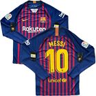 2018/19  Barcelona Home Jersey #10 Messi Small Nike Long Sleeve Soccer  NEW