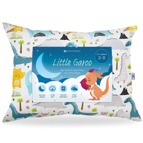 Little Garoo Toddler Pillow by PharMeDoc, 14 x 19 inches, Machine Washable