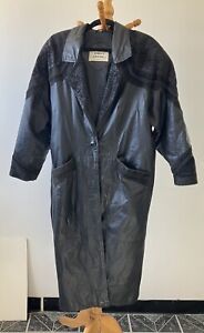 Womens Genuine Leather Fully Lined Coat