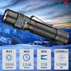 2600Lumens Tactical Flashlight Type-C Rechargeable LED Flashlight W/ Pocket Clip