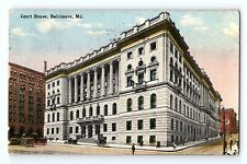 Court House Building Baltimore Maryland Vintage Postcard