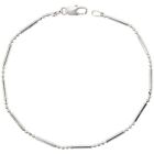 925 Sterling Silver Dot Dash Ball Bead Chain Necklace Cadena de Plata 1.5mm