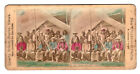 Tinted stereoview #103 Group Sioux, published by Liberty Brand