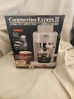 Salton Cappuccino Expres II 4 Demi-Cup Espresso Maker Plus Milk Frothing Pitcher