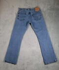Levis Jeans Mens 34x32 Blue Denim 517 Bootcut Workwear Western Cowboy EUC